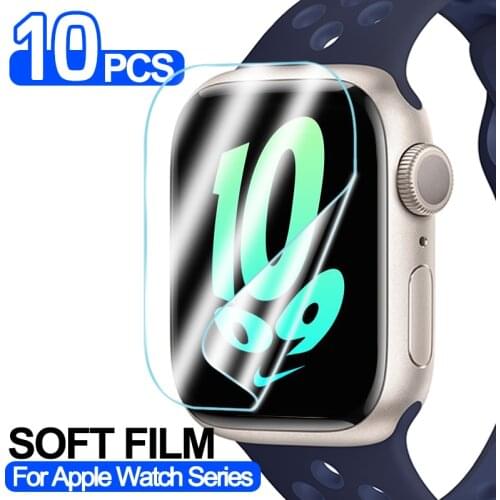 Screen Protector Clear Full Protective Film for iWatch 4 5 6 SE 40MM 44MM Not Tempered Glass for Apple Watch 3 2 38MM 42MM cover