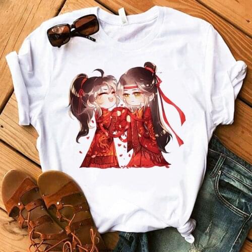 2021 New Mo Dao Zu Shi T-Shirt Summer Women Anime Tee Shirt Fashion Vintage Harajuku Hip Hop Casual Unisex Manga Short Sleeve