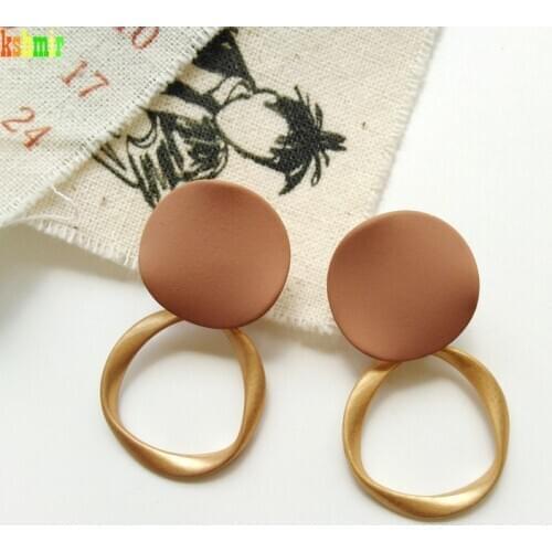 Women Earrings Irregular Geometrical Temperament of Restoring Ancient Ways Round Earrings Earrings Metal Earrings Wholesale 002