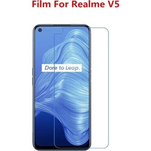 1/2/5/10 Pcs Ultra Thin Clear HD LCD Screen Protector Film With Cleaning Cloth Film For Realme V5