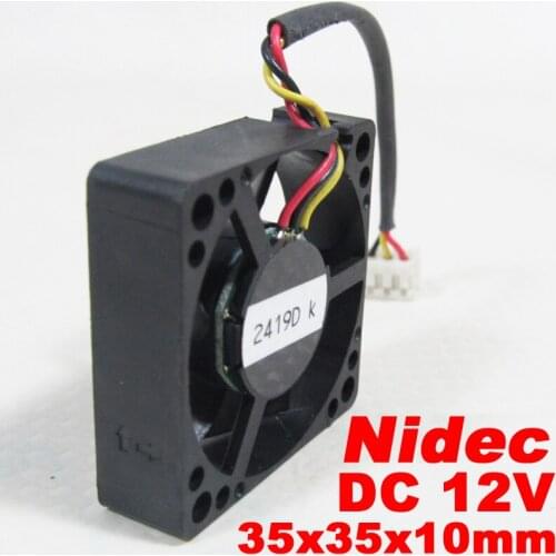 1pc Nidec D03P-12TS3 35x35x10mm 35mm 3510 12V 0.9A DC Cooling Fan 3pin Connector