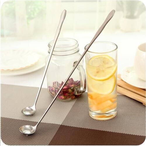 30*3Cm Large Stainless Steel Long Handle Stirring Spoon Creative Coffee Tea Spoon Ice Cream Scoop kitchen Accessories