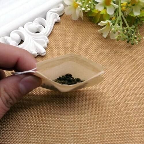 300 Pcs Round Shape Tea Filter Bags Disposable Empty Drawstring Teabags Infuser B0KB