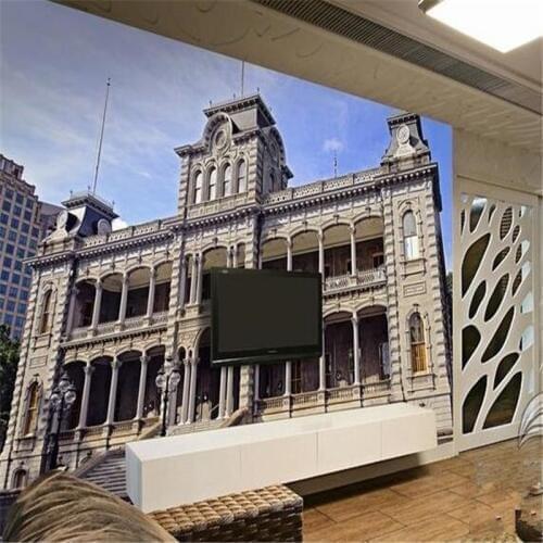 Beibehang 3d museum murals Europe TV backdrop brick wallpaper living room bedroom murals papel de parede photo wall paper