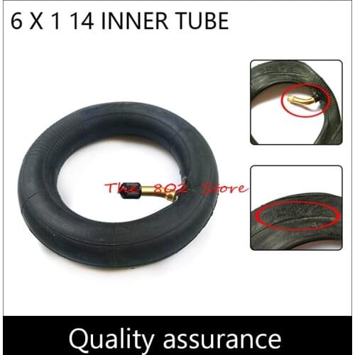 6x1 1/4 6Inch Inner Tube with 45 degree bend valve for Inflation Wheel Wheelchair Pneumatic Gas Mini Electric Scooter