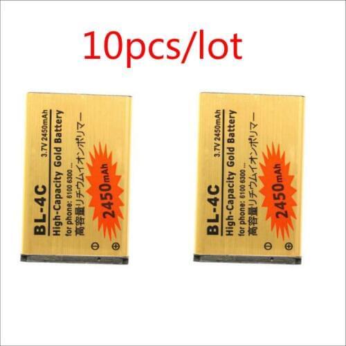 10pcs/lot BL4C BL-4C Mobile phone Battery for Nokia 1202/ 1265/ 1325/ 1506/ 1508/ 1661/ 1706/ 2220s/ 2228 BATTERY
