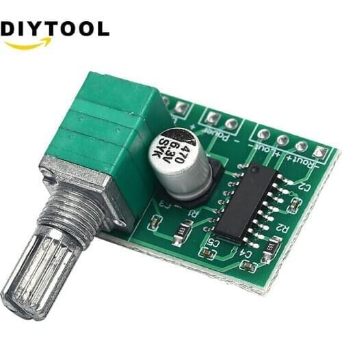 PAM8403 5V DC Audio Amplifier Board 2 Channel 2*3W Volume Control USB Power