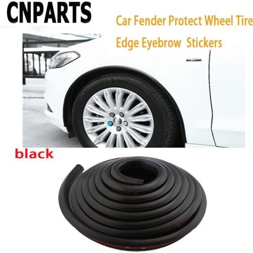 CNPARTS 150cm Car Protect Wheel Tire Eyebrow For VW Passat B5 B6 Polo Golf 4 5 Chevrolet Cruze Lada Granta Carbon Fender Sticker