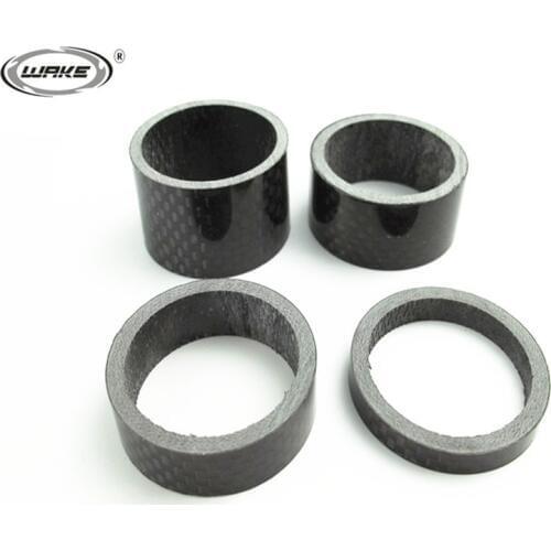 Free Shipping Full Carbon Fiber Bicycle front fork riser pad ring stem gasket 5mm/10mm/15mm/20mm,4pcs/lot