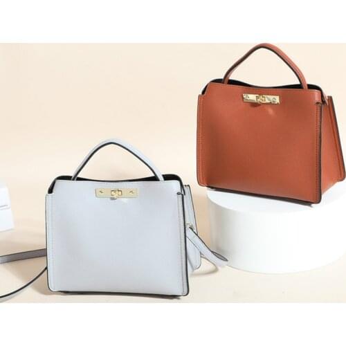 Real Cow Leather Ladies HandBags High Quality Women Genuine Leather Bag Totes Messenger Bags Designer Luxury Shoulder Bag