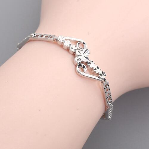 Elegant Fadeless No allergy Silver Bracelet BY0052