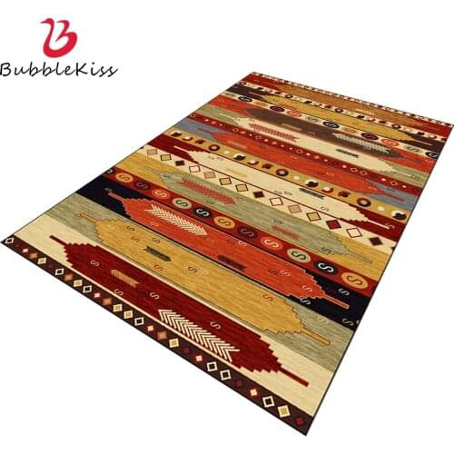 Bubble Kiss Carpets For Living Room Color Home Floor Mat Geometric Pattern Rug Indian Style Ethnic Slip Foot Pad Washable Rug