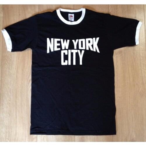 New York City Ringer T-Shirt - Retro John Lennon Classic Music Imagine Hot Sale Fashion High Quality Personality Design Shirts