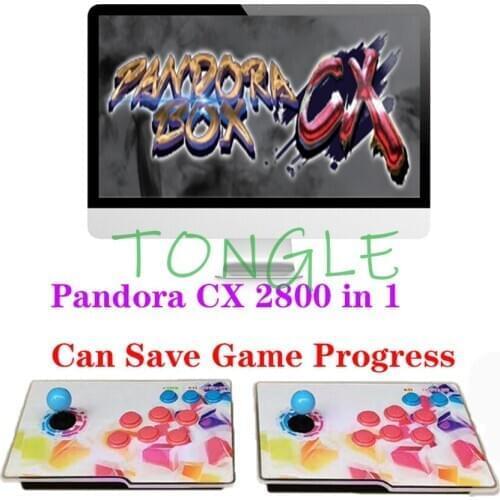 Pandora BOX CX 2800 in 1 and 2323 arcade game console with 3D games LED Flashing home game station HDMI/ VGA output to TV