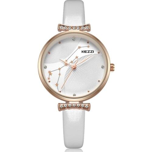 Kezzi Ladies Watch With Leather Strap