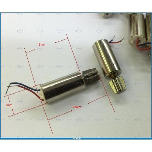 Powerful vibrating dc motor Vibration Pager Vibrator Micro Motor 7 x 16 mm diameter total Length 23mm for mobile robot etc DIY