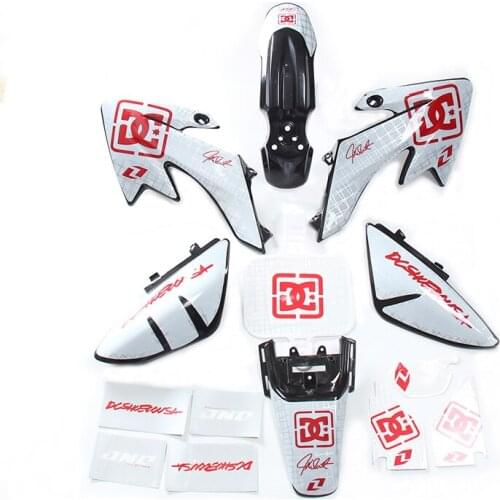 XR50 CRF50 Plastic kit + 3m graphics Decals Sticker Kit for 50cc 70cc 90cc 110cc 125cc SDG SSR PRO Dirt Pit Bikes