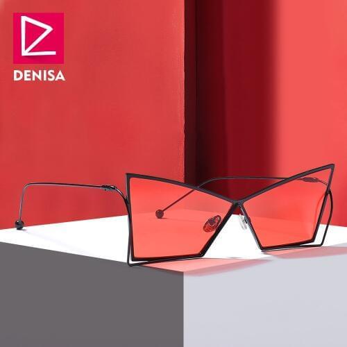 DENISA New Arrival 2019 Vintage Butterfly Sunglasses Women Trendy Cat Eye Sun Glasses Girls UV400 lunette de soleil femme GZ1075