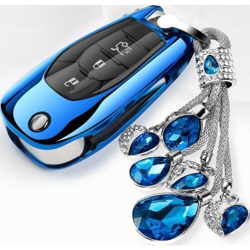 Funny Soft TPU Full Cover Car Key Case Shell For chevrolet for cruze spark camaro Volt Bolt Trax Malibu Car Styling Accessories