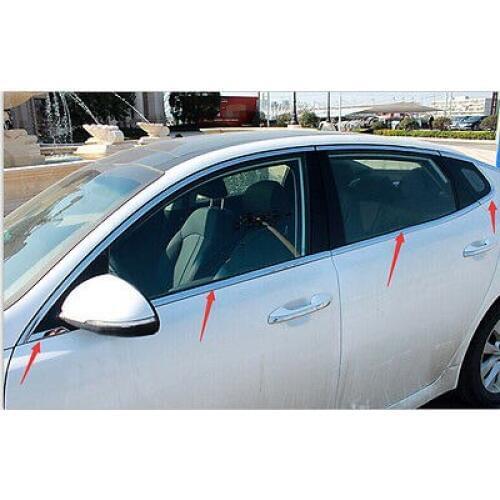Stainless Steel Bottom Window frame sill trim 8pcs For Kia Optima K5 2016 2017