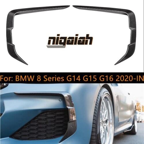 Real Dry Carbon fiber For BMW New 8 Series M8 G14 G15 G16 Front spiltter X style 2020-1N