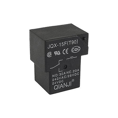 Relay JQX-15F COIL 24VDC 30A 240V AC/ 20A 28V DC