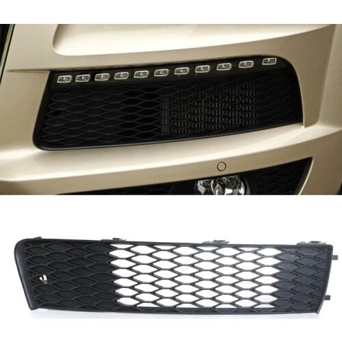 K-Car Front Bumper Grill Mesh Cover Trim Vent For Audi Q7 S LINE 2009-2015 4L0807697B Fog Light Grille Racing Grills