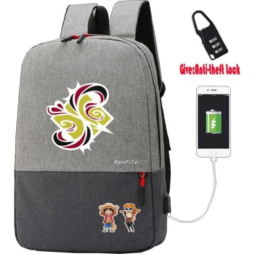 Anime Sk8 the infinity backpack Men Women Travel Laptop Shoulder Bag teenagers School bookbag with Anti-theft USB Charging