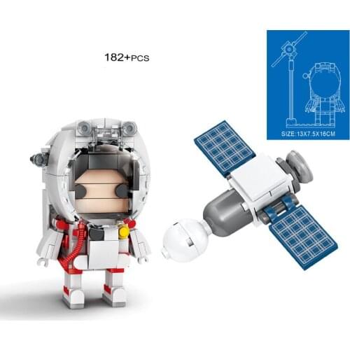 2021 Creative Series Aerospace Science Astronaut Figures Space Laboratory DIY Model Building Blocks Bricks Toys Gifts
