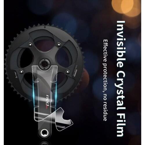 Road Bicycle Crank Protective Film Carbon Fiber Universal Crank Guards Protective Film Anti-collision Road Bike Crank Stickers