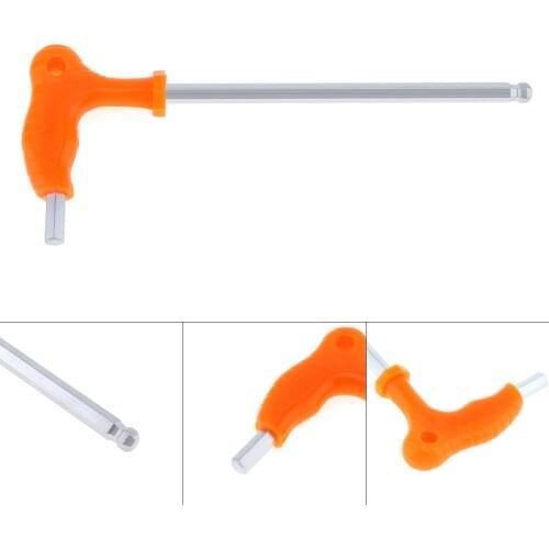 Hex Key Wrenches 8mm Long Arm Star Torx Allen Wrench with Ball Head Spanner Hexagon T Type Wrenches Bicycle Repair Tools