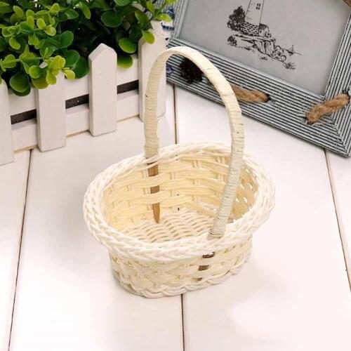 1pc Seagrass Wickerwork Basket Rattan Foldable Hanging Flower Pot Planter Woven Dirty Laundry Hamper Storage Basket Holder Case