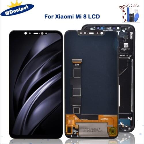 Super Amoled 6.21"inch LCD Display Replacement For Xiaomi Mi 8 LCD With Touch Screen Digitizer Assembly For Xiaomi 8 M1803E1A