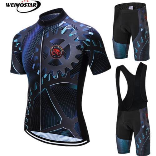 Teleyi 2021 Cycling Clothing Men Pro Team Cycling Jersey Set Mountain Bike Jersey Kit Short Sleeve Bicycle Clothes Cycling Wear