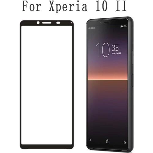 Full Cover Glue Tempered Glass For Sony Xperia 10ii 10iii 3D Black Screen Protector Film For Sony Xperia 10ii 10iii Guard