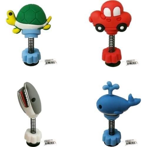 1-2pcs/Set Cute Animals 3D Standing PVC Jibz Croc Charms Whale Shark Eyes Spring Shoe Charms Accessories Decorations Kids Gift