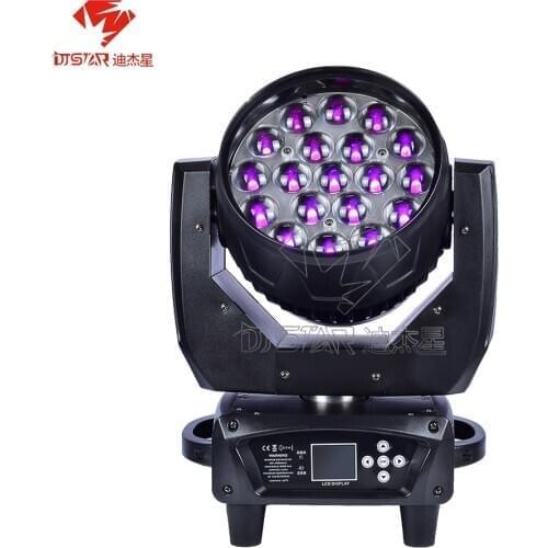 19x15W LED Moving Head Zoom Stage Lyre With Wash Stage Effect Beam Function 8-60 Angle 16/24 DMX Channels For DJ Disco Party Bar