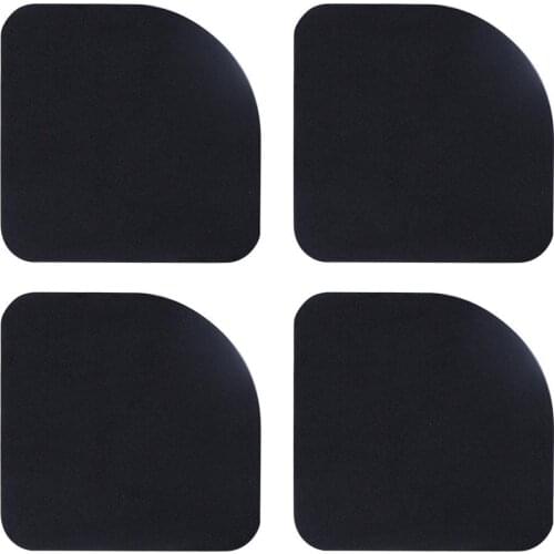 4pcs Black Furniture Chair Desk Feet Protection Pads EVA Rubber Washing Machine Shock Non-slip Mats Anti-vibration Noise