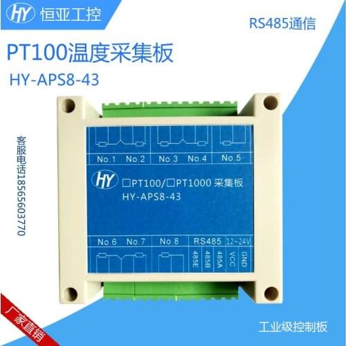 8-channel Pt100pt1000 Platinum Thermistor Temperature Transmitter 485modbus232 Protocol