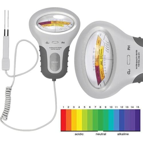 Digital Water Tester Chlorine Meters PH Tester Quality Testing PH Cl2 Level Tester Family Outdoor Swimming Pool Accessories