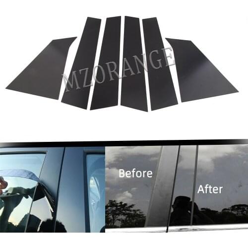 For Chevrolet Malibu 2016-2021 Car Door Trim Auto Door Protection Edge Guard Styling Strip Car Window Pillar Cover Anti-Scratch