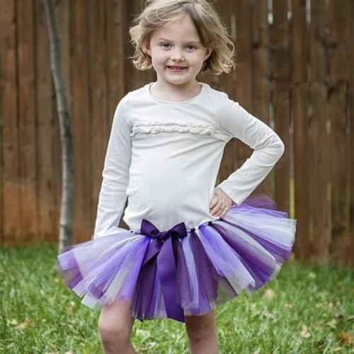 Baby Girl Tulle Tutu Skirt Kids Princess Mini Girl Skirts Fluffy Girls' Ball Gown Skirt Children Party Halloween Tutu Pettiskirt