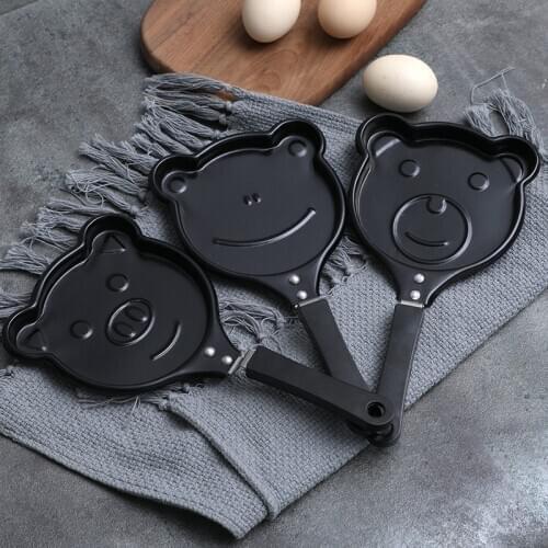Household Omelette Pancake Frying Pan Mini Flat-bottomed Non Stick Wok Creative Cartoon Breakfast Pot Cookware Kitchen Pan