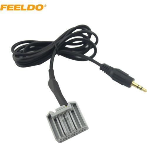 FEELDO 1Pc For Honda CRV Civic Crider 3.5mm AUX Harness Connector Stereo Audio Cable Wire Line For IPOD/MP3 #MX1689