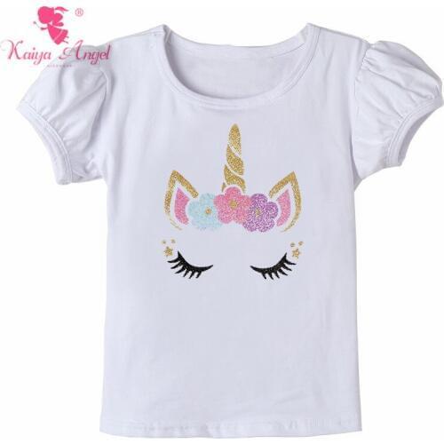 Футболки с коротким рукавом для девочек Kaiya Angel China At AliExpress