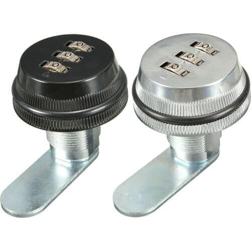 Alloy Code Combination Cam lock Keyless Post Mail Box Cabinet RV 3 Dial