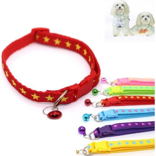 Fashion Star Quick Release Buckle with Bell Cat Dog Puppy Kitten Collar Necklace cat accessories gatos accesorios collier chat