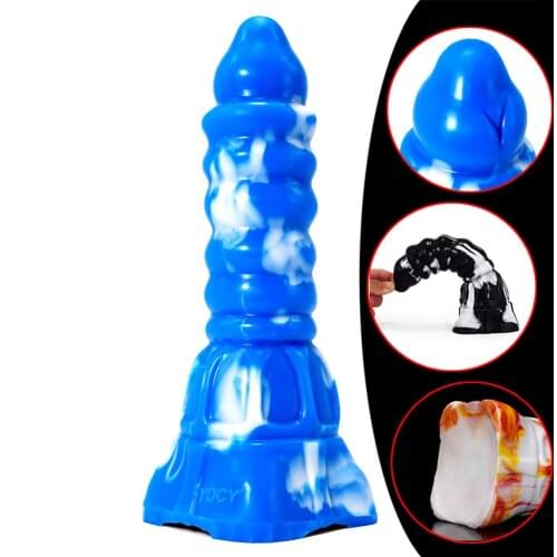 New Colorful Big Fake Dick Silicone Females Masturbation Realistic Penis Huge Dildos Adult Erotic Product Sex Tool for Women 18