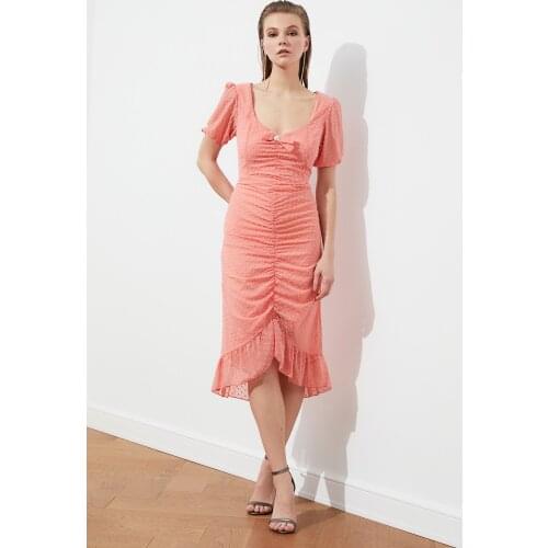 Trendyol Collar Detail Dress TPRSS21EL1394