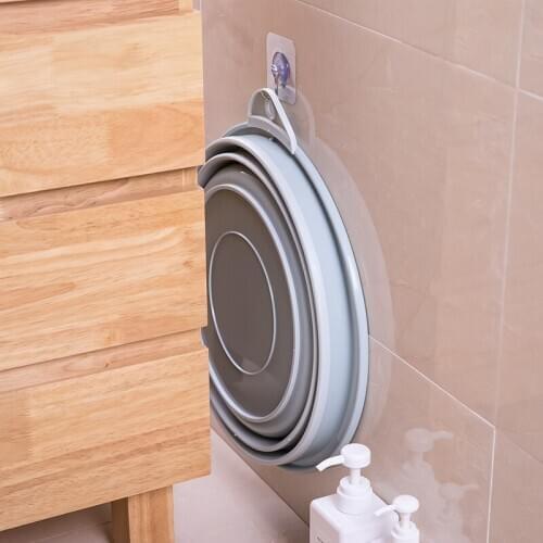 Portable Folding Basin Thick Wash Foot Basin Multi-Function Foldable Plastic Washbasin Home Travel